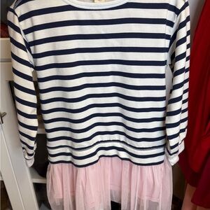NWOT Crewcuts Navy and Pink Tulle Dress Size 4/5
